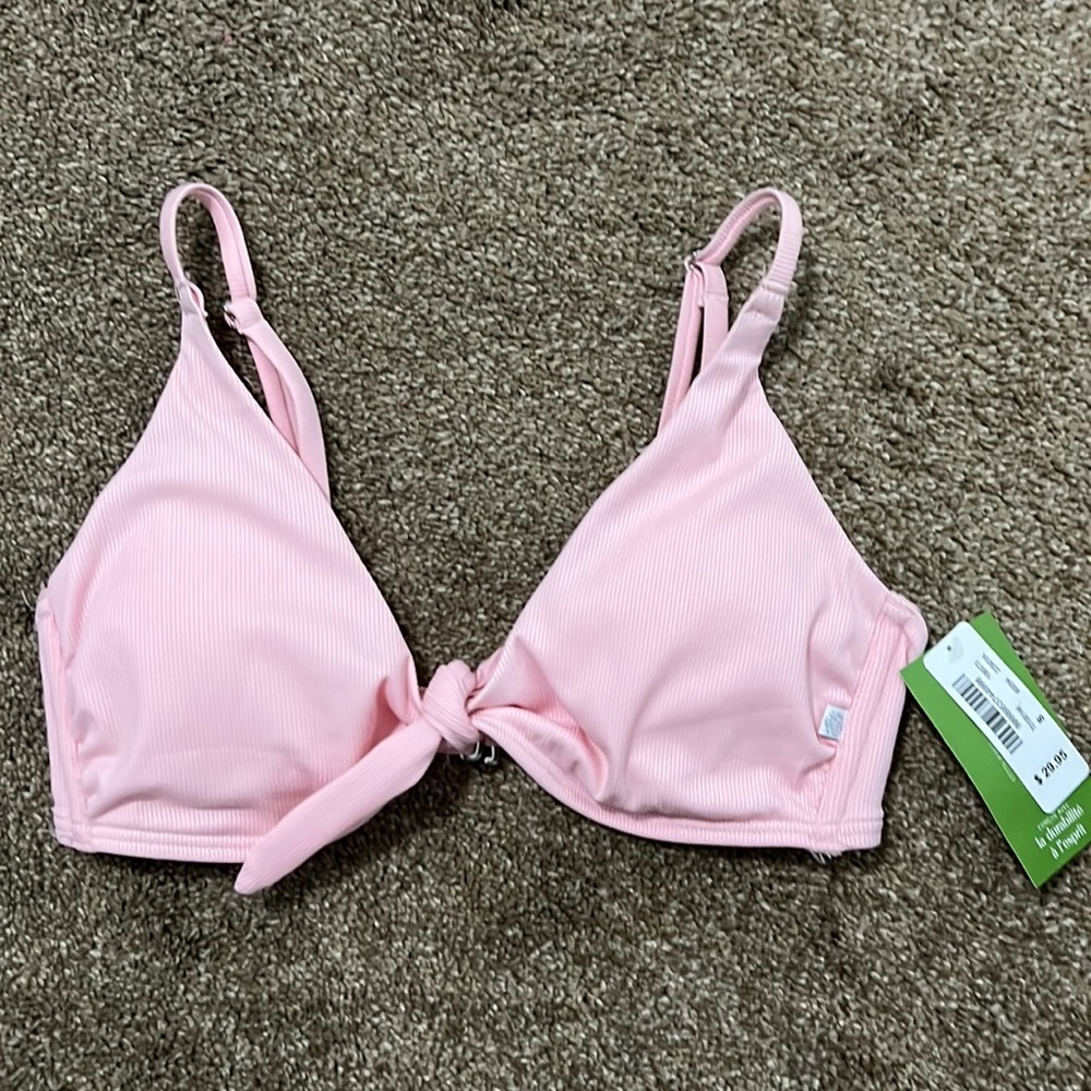 NWT la vie en rose rubbed bikini top size small